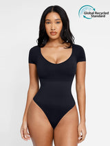 SculptLift Short Sleeve Thong Bodysuit