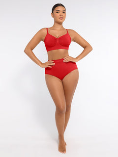 Seamless Stretch Mid-Waist Brief