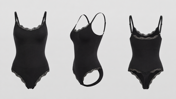 Lace Trim Shaping Bodysuit