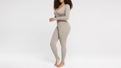 Deep V Waist-Smoothing Catsuit