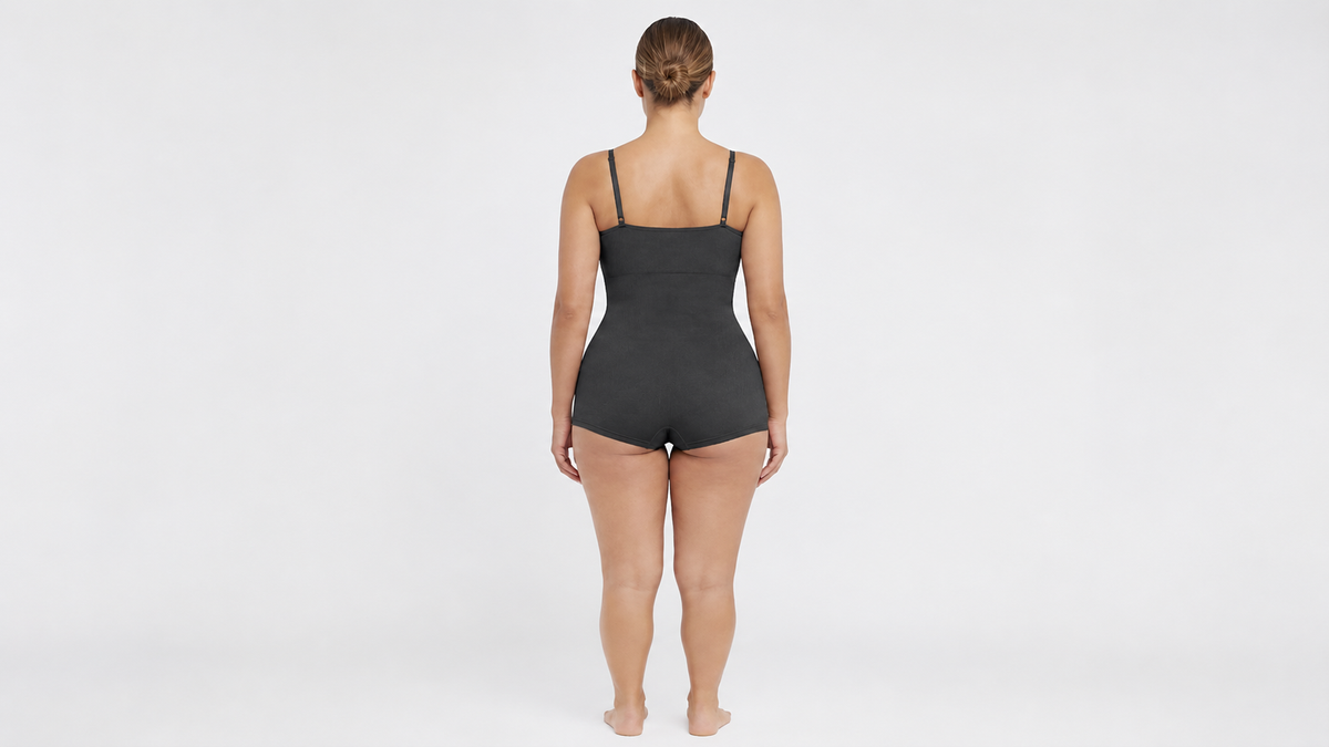 Straight Neck Shaping Brief Bodysuit