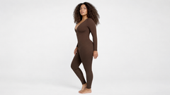 Deep V Waist-Smoothing Catsuit