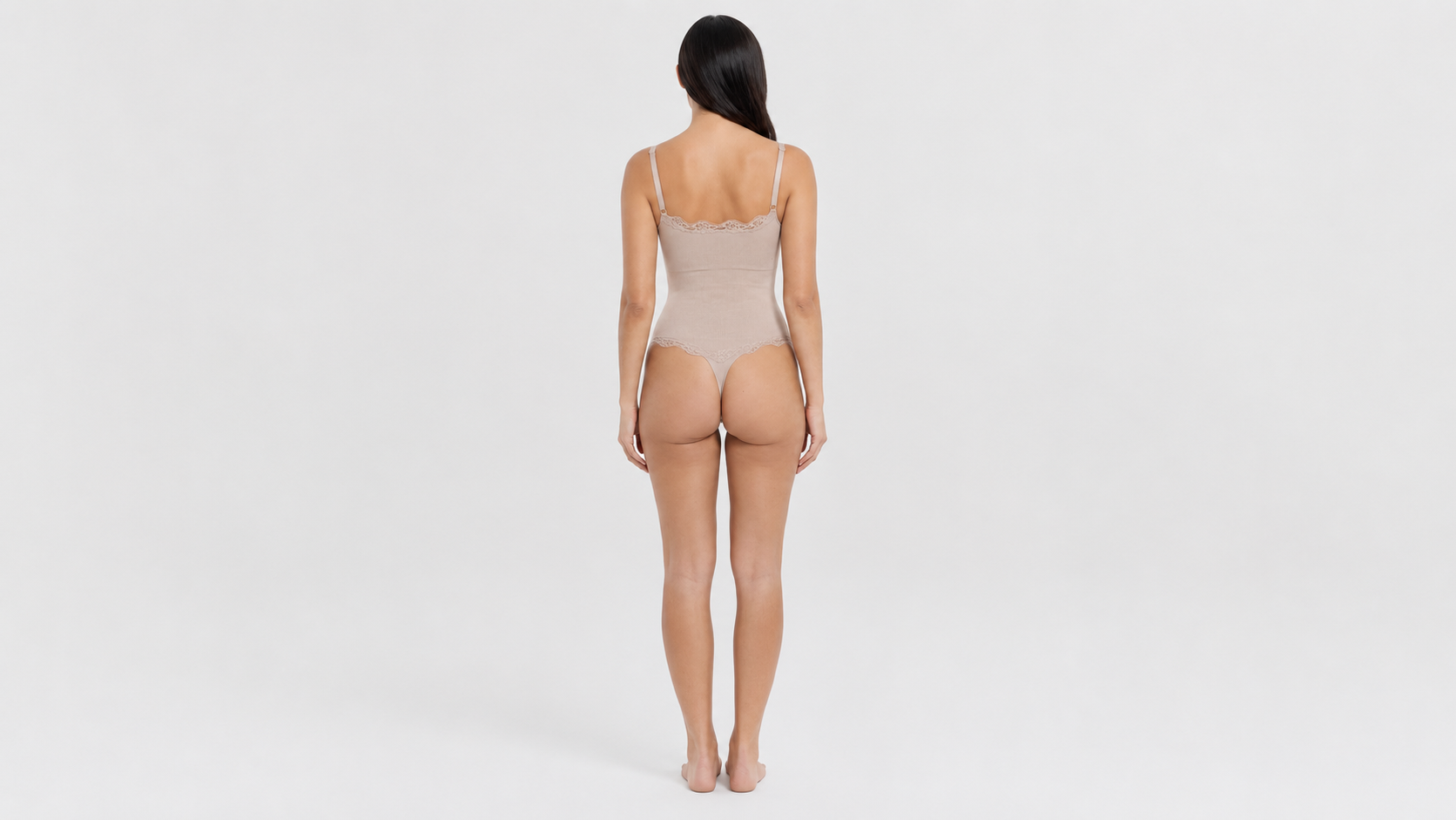 Lace Trim Shaping Bodysuit