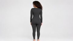 Deep V Waist-Smoothing Catsuit