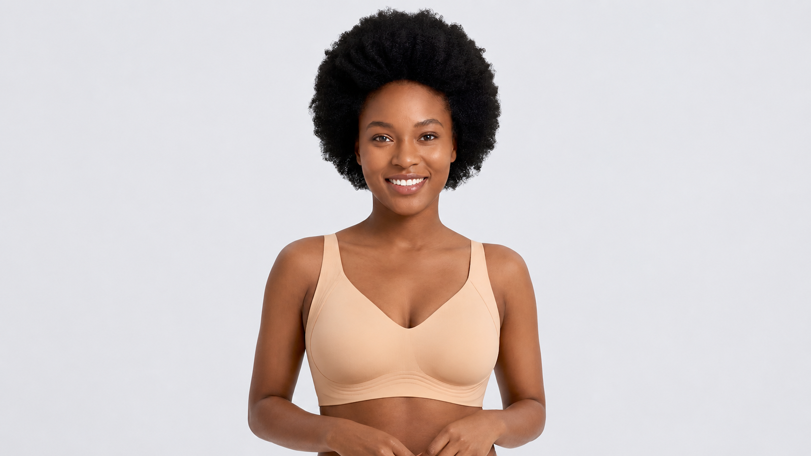 Smooth Back Wireless Plunge Bra