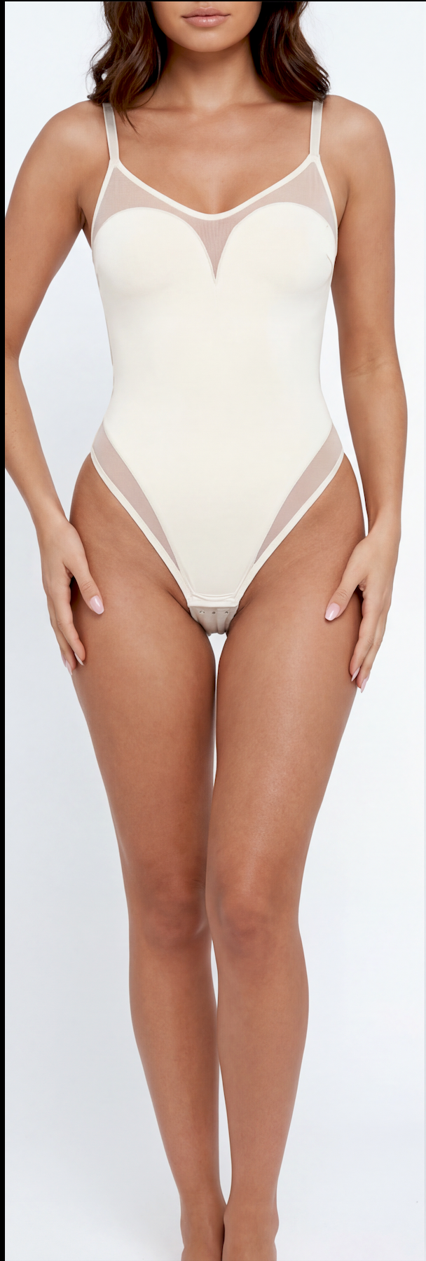 Sheer Mesh Thong Bodysuit