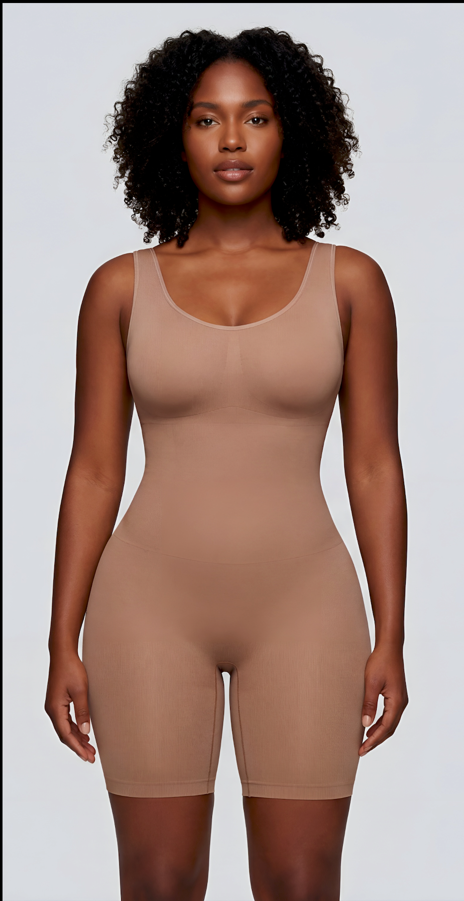 Scoop Neck Mid-Thigh Shaper Bodysuit