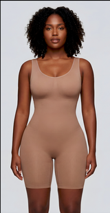 Scoop Neck Mid-Thigh Shaper Bodysuit