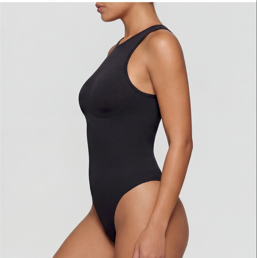 Crew Neck Thong Bodysuit