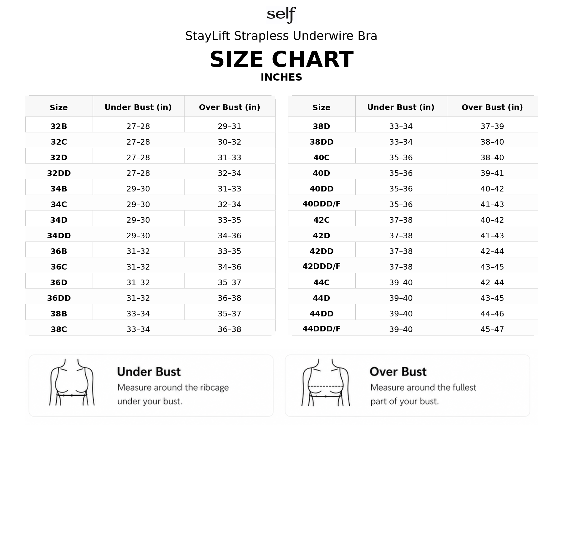 StayLift Strapless Underwire Bra