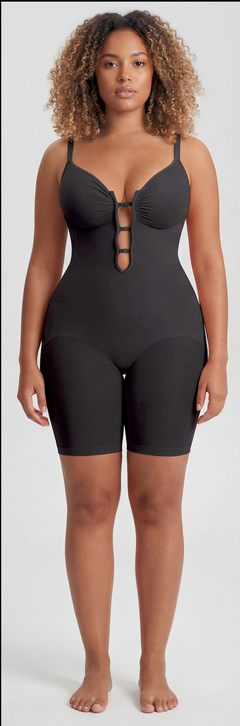 Front-Zip Butt-Lift Shaper Bodysuit