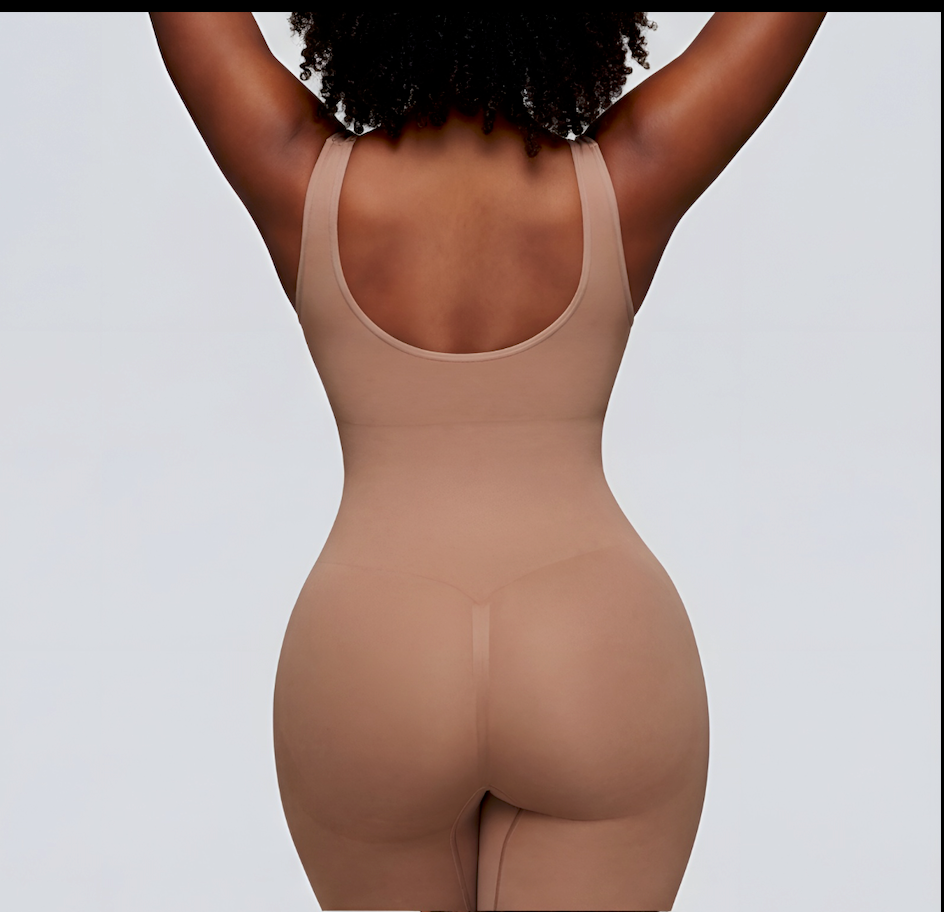 Scoop Neck Mid-Thigh Shaper Bodysuit