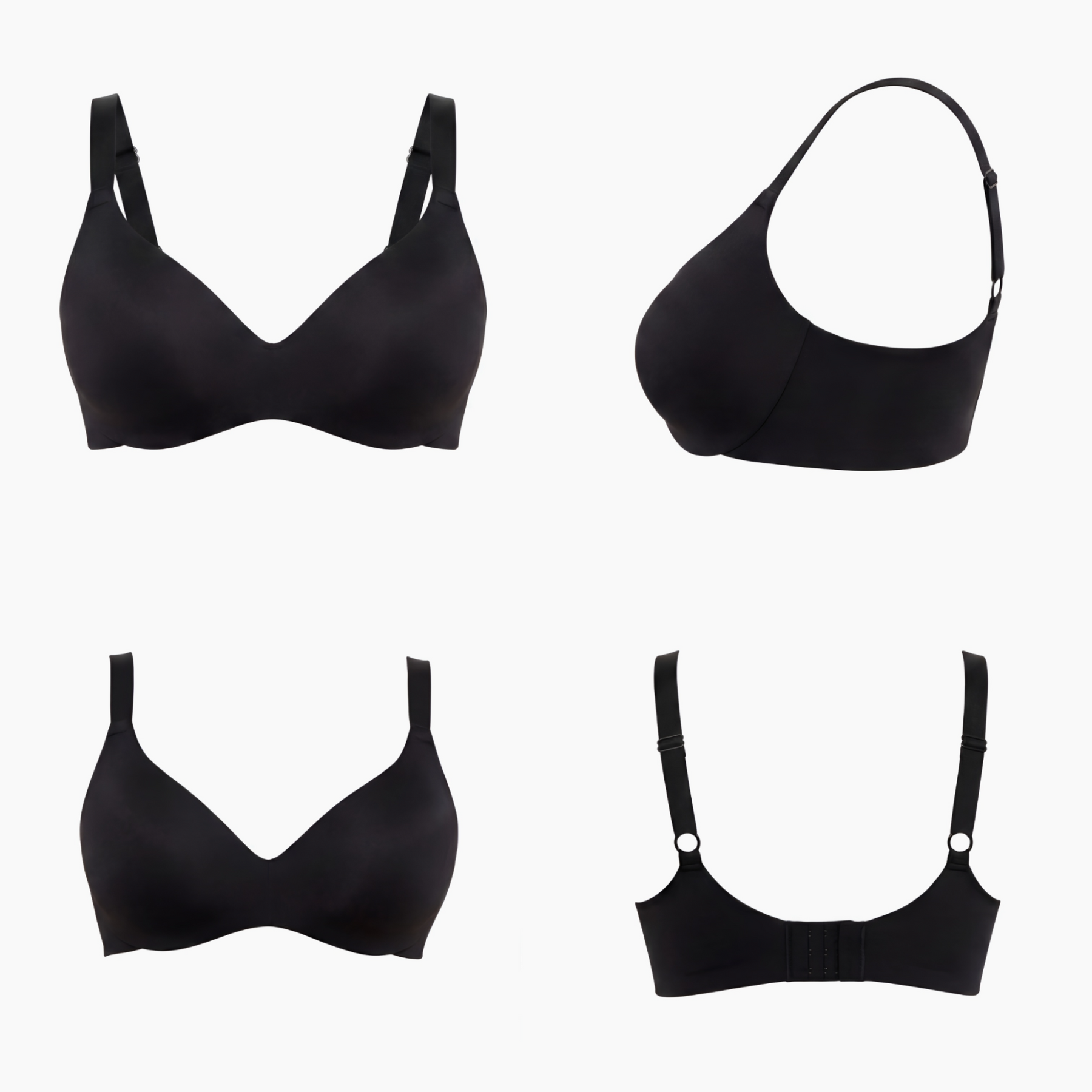 Deep V-Neck Underwire Bra