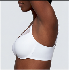 Unlined Mesh Full Coverage Bra