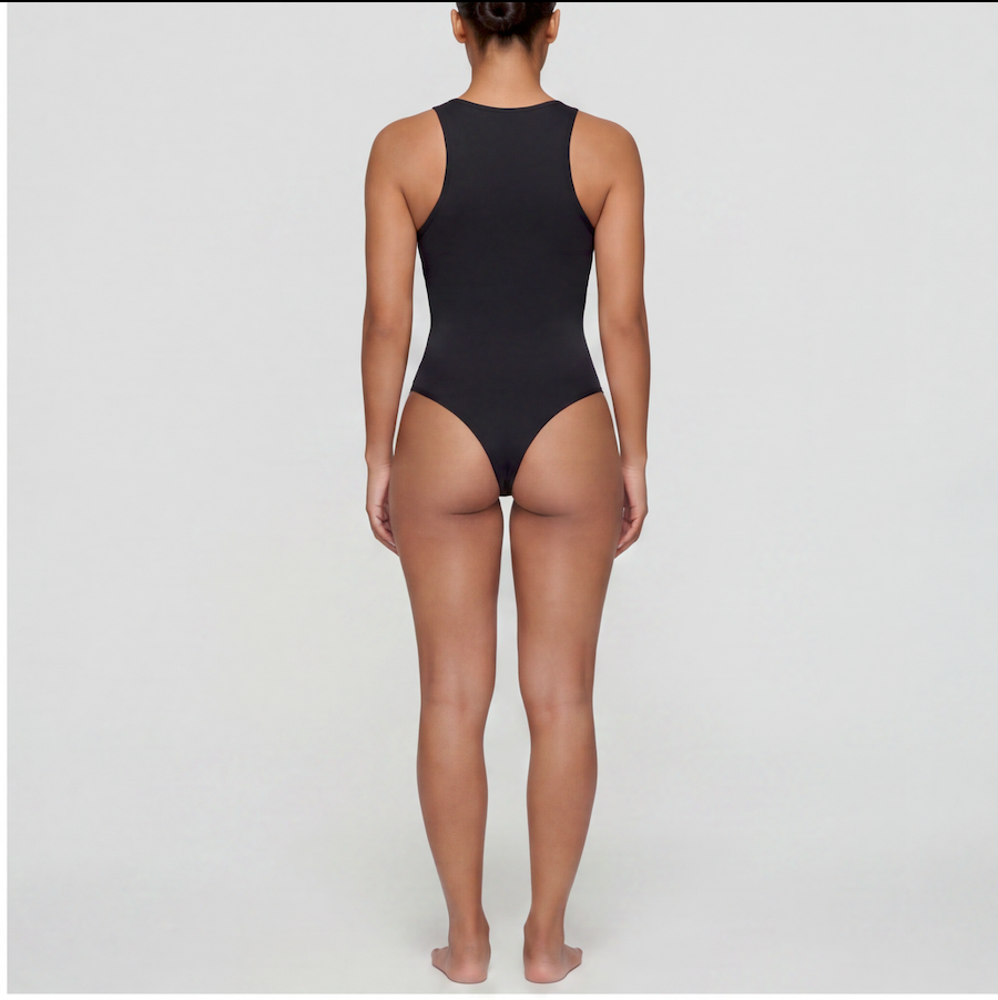 Crew Neck Thong Bodysuit
