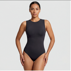 Sleeveless Crew Neck Shaping Bodysuit