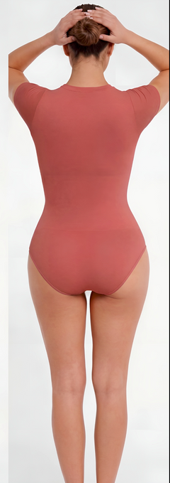 Shaping Short Sleeve Brief Bodysuit