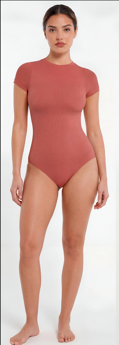Shaping Short Sleeve Brief Bodysuit