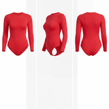 Seamless Long Sleeve Shaping Brief Bodysuit