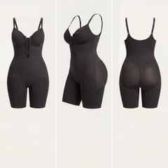 Front-Zip Butt-Lift Shaper Bodysuit
