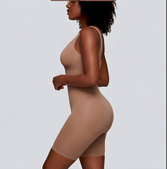 Scoop Neck Mid-Thigh Shaper Bodysuit
