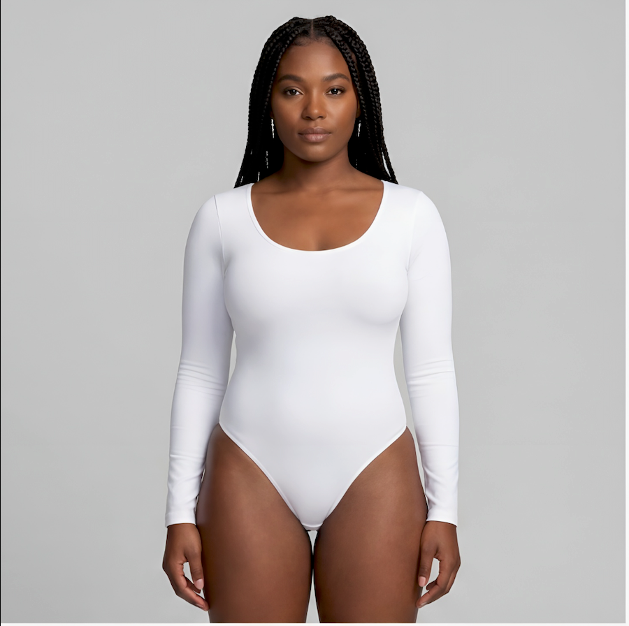 Long Sleeve Sculpt Thong Bodysuit