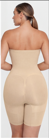 Strapless Mid-Thigh Shaper Bodysuit