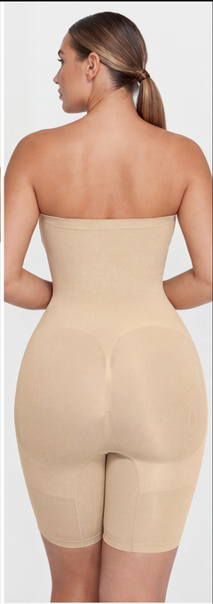 Strapless Mid-Thigh Shaper Bodysuit