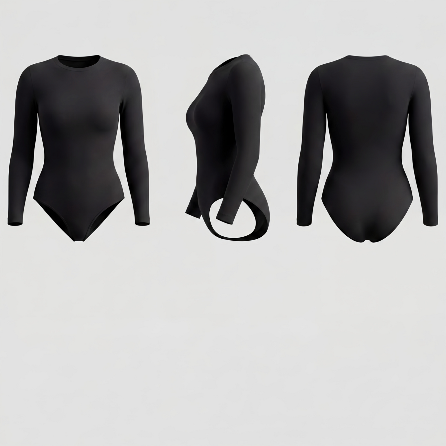Seamless Long Sleeve Shaping Brief Bodysuit