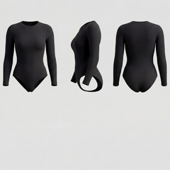 Seamless Long Sleeve Shaping Brief Bodysuit