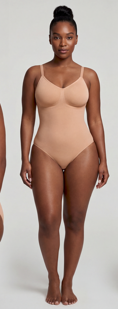 Seamless Waist Support Brief Bodysuit