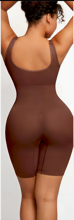 Scoop Neck Mid-Thigh Shaper Bodysuit