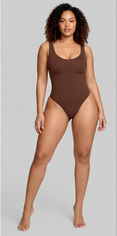 Scoop Neck Thong Bodysuit
