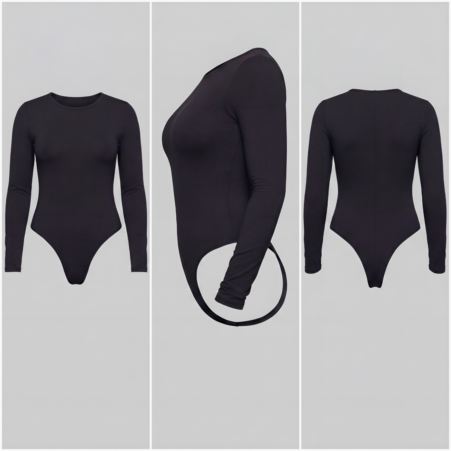 Long Sleeve Sculpt Thong Bodysuit