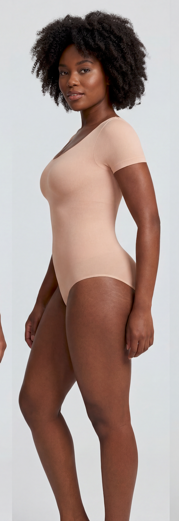 Scoop Neck Short Sleeve Shaping Bodysuit