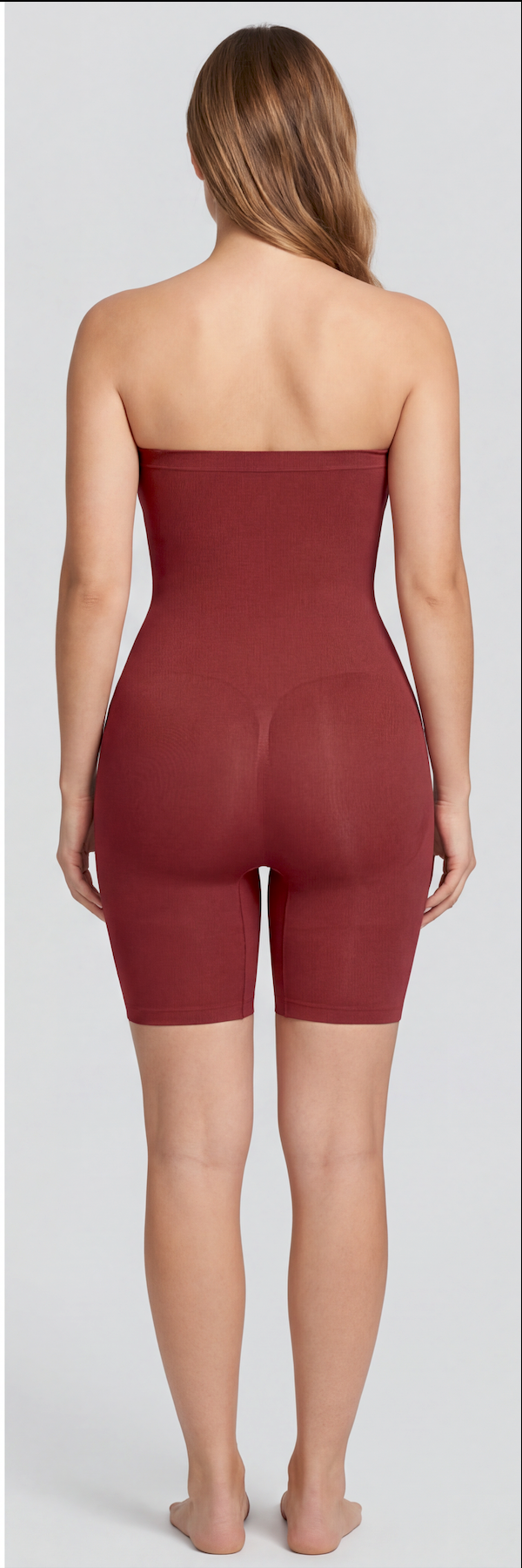 Strapless Mid-Thigh Shaper Bodysuit