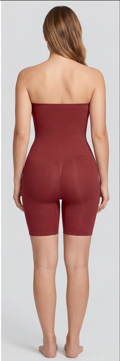 Strapless Mid-Thigh Shaper Bodysuit