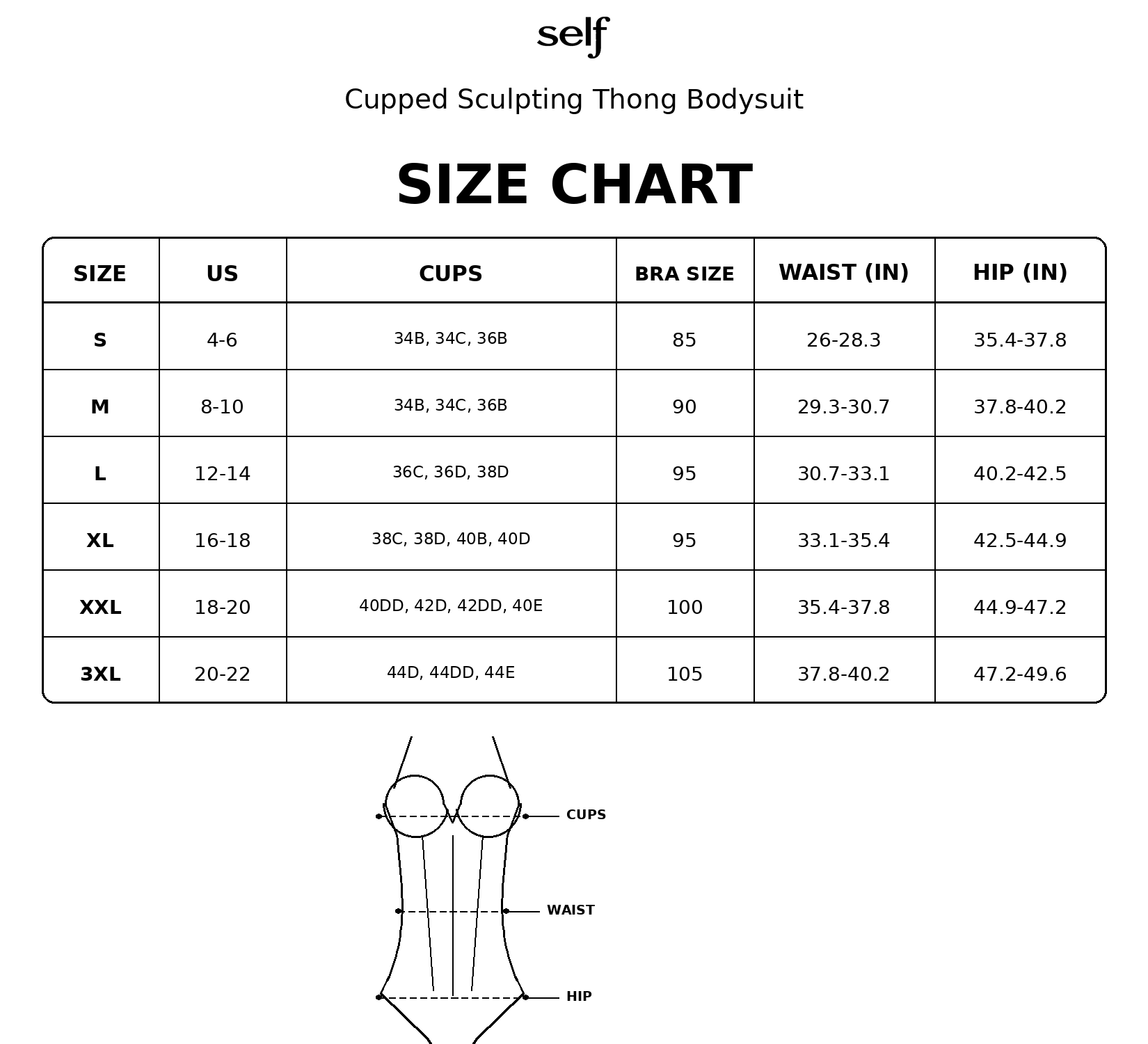 Cupped Sculpting Thong Bodysuit