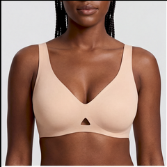 Cut-Out Wireless Support Bra