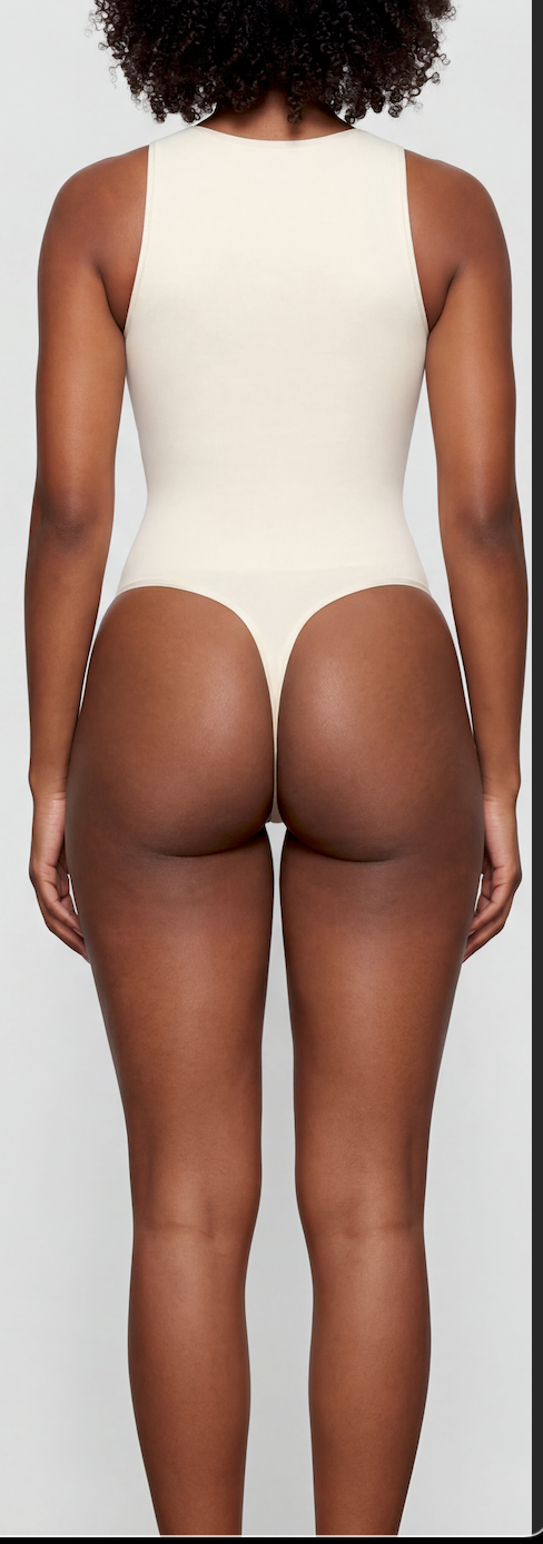 Crew Neck Thong Bodysuit
