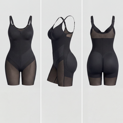 Zip Up Full-Bust Mid-Thigh Shaper Bodysuit