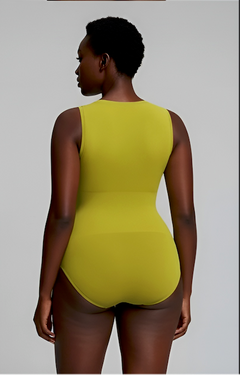 Sleeveless Crew Neck Shaping Bodysuit