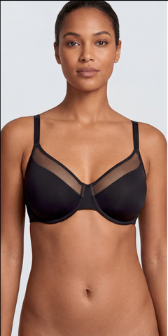 Unlined Mesh Full Coverage Bra