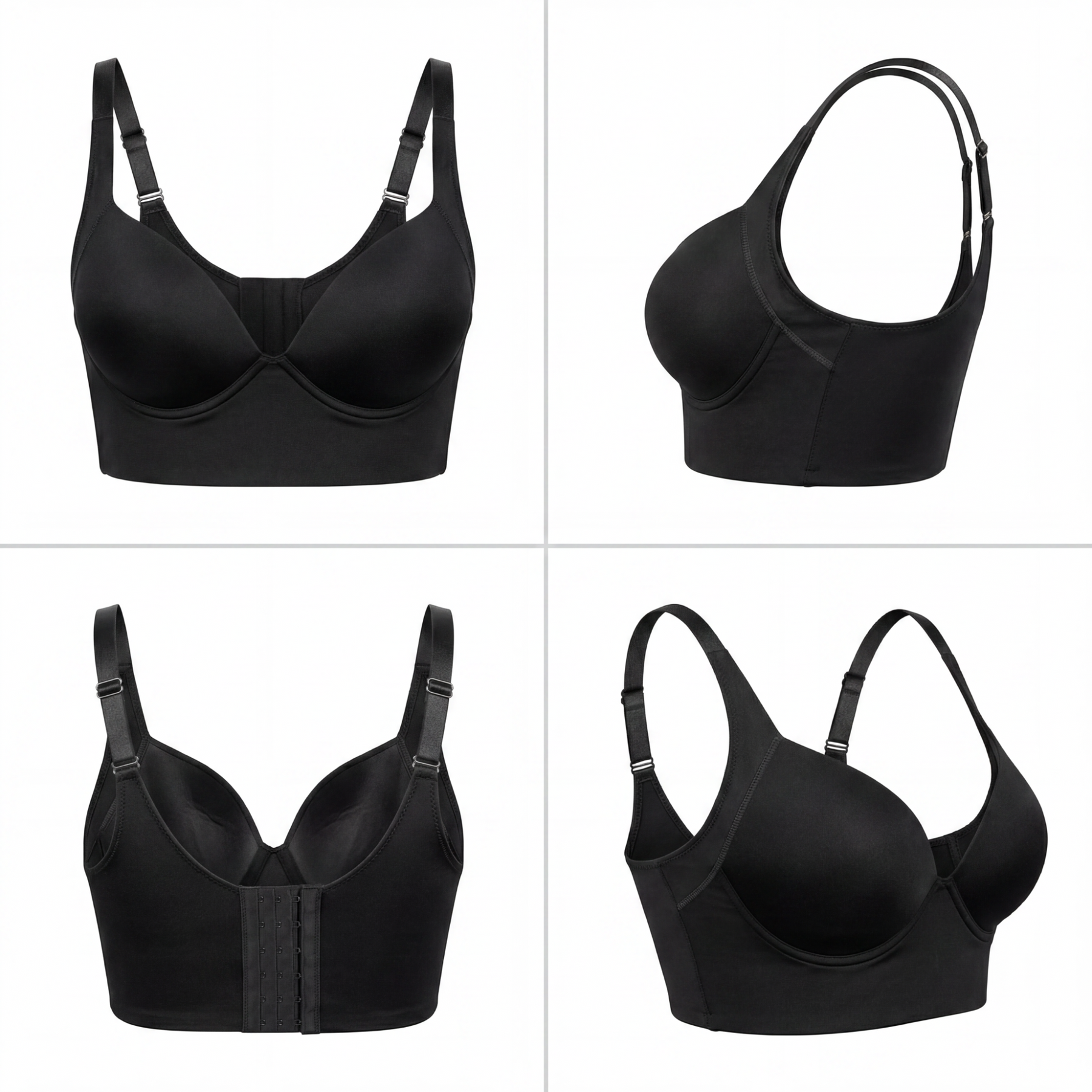 Full Coverage Wide Strap Underwire Bra