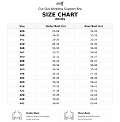 Cut-Out Wireless Support Bra