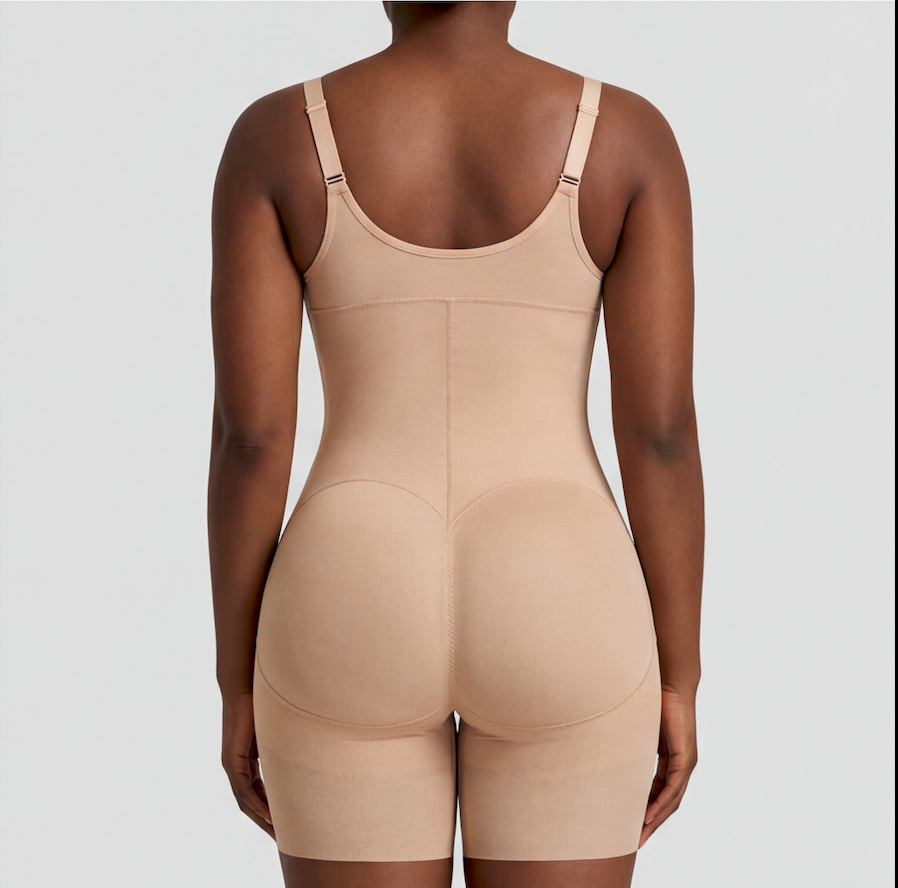 Zip Up Full-Bust Mid-Thigh Shaper Bodysuit