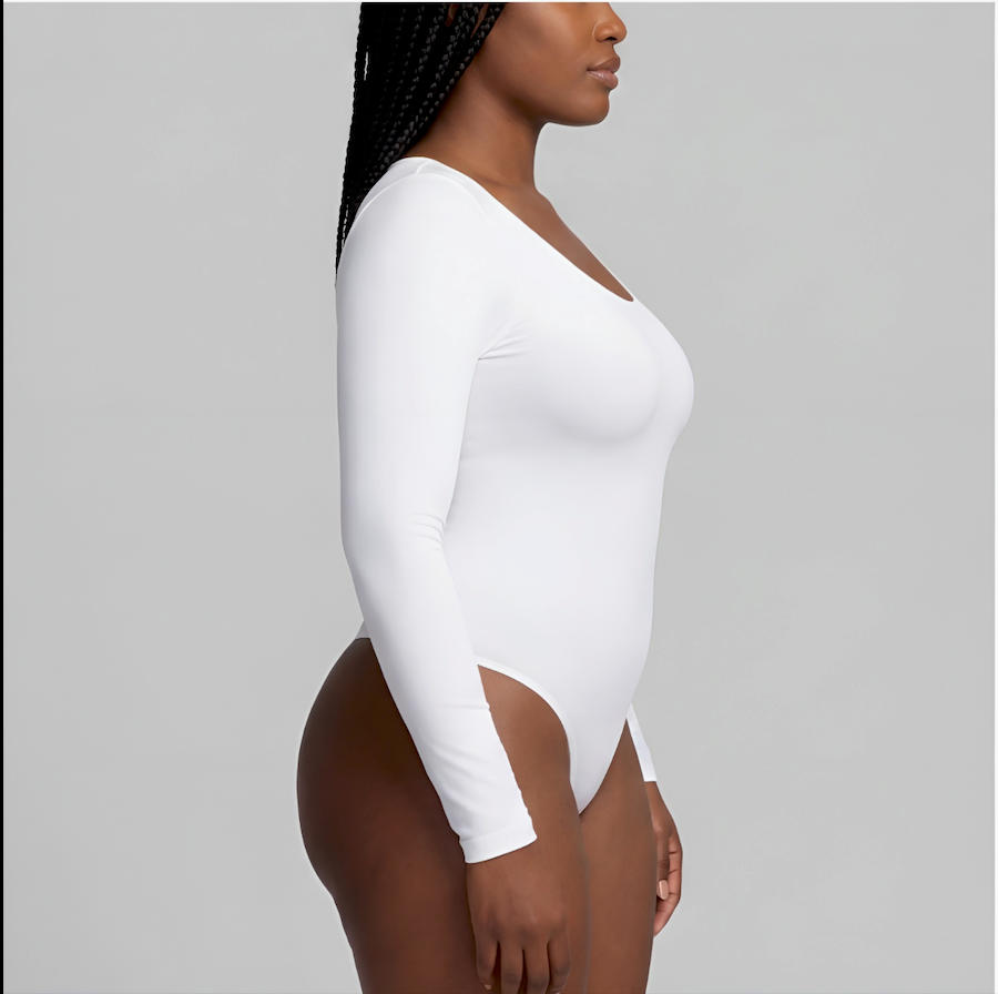 Long Sleeve Sculpt Thong Bodysuit