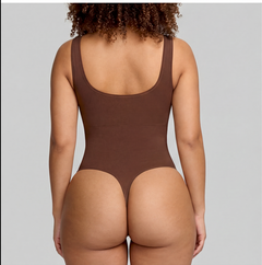 Scoop Neck Thong Bodysuit
