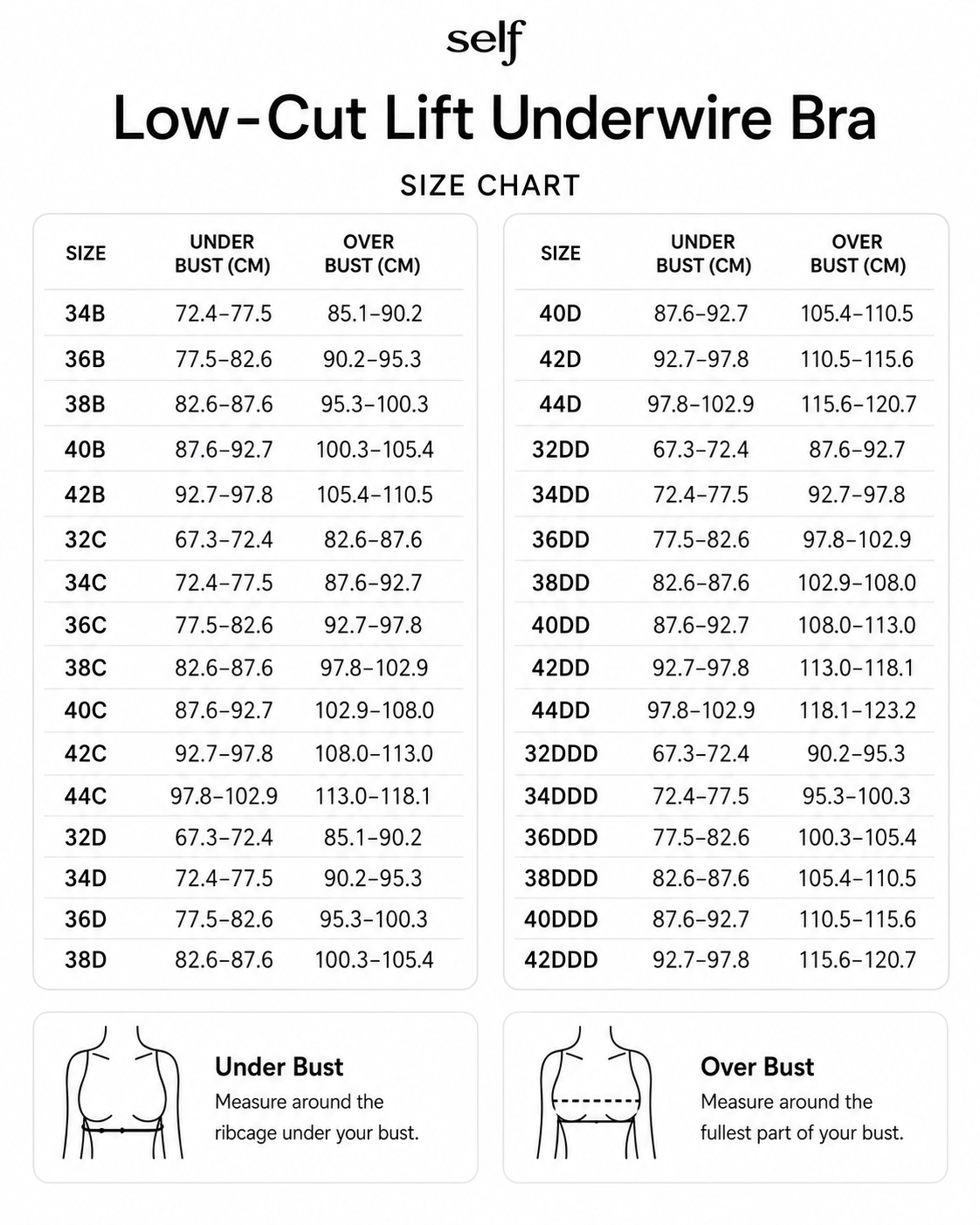 Low-Cut Lift Underwire Bra