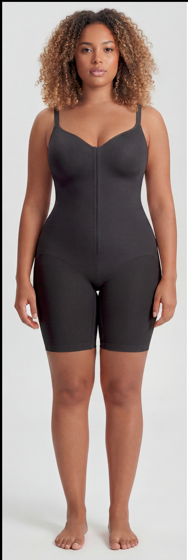 Front-Zip Butt-Lift Shaper Bodysuit